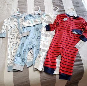 New 6 month baby boy pajamas Carter's 4 pair